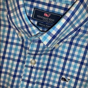 Vineyard Vines Boys Gingham Button Down Shirt (L)